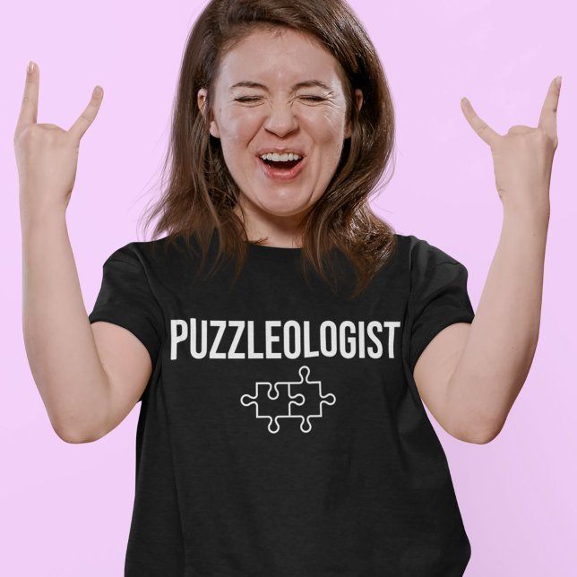 Puzzleolog Funny Cubes Puzzle Speed Slogan T Shirt (Skapare uppladdad)