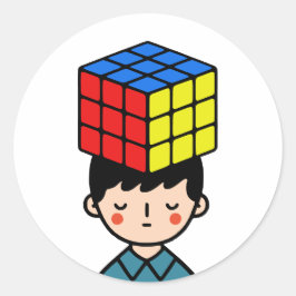 Puzzler Runt Klistermärke