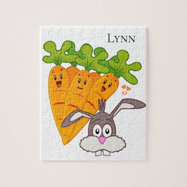 Puzzles Carrots Rabbit Pussel (Vertikal)
