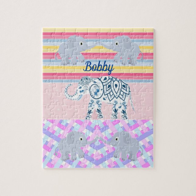 Puzzles Elephant Rand Pussel (Vertikal)