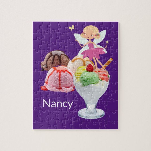 Puzzles Fairy Lila Ice Cream Pussel (Vertikal)