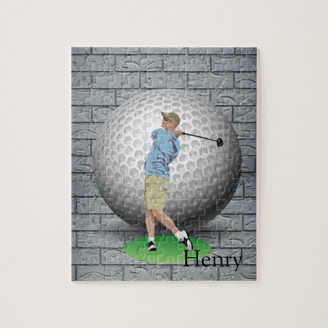 Puzzles Golfer Golf Bollar Pussel (Vertikal)