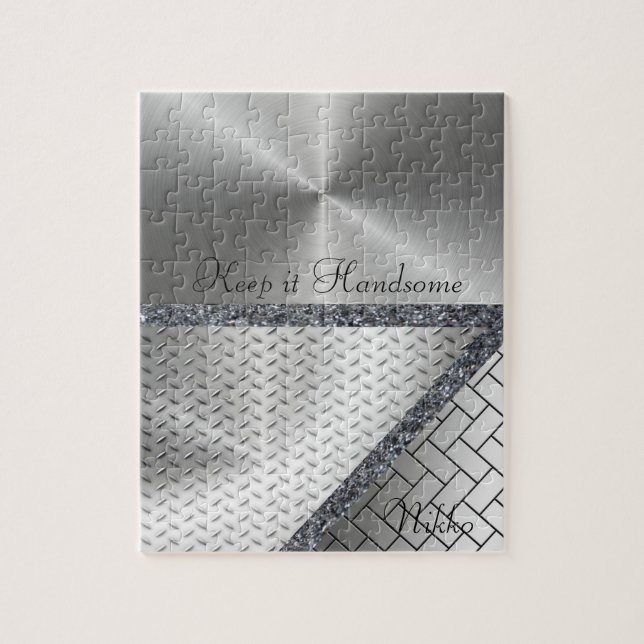 Puzzles Grått Behålla it Handsome Pussel (Vertikal)