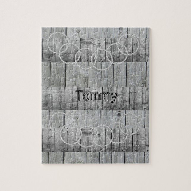 Puzzles Grått Wood Pussel (Vertikal)