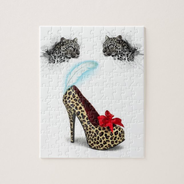 Puzzles Leopard Heels Pussel (Vertikal)