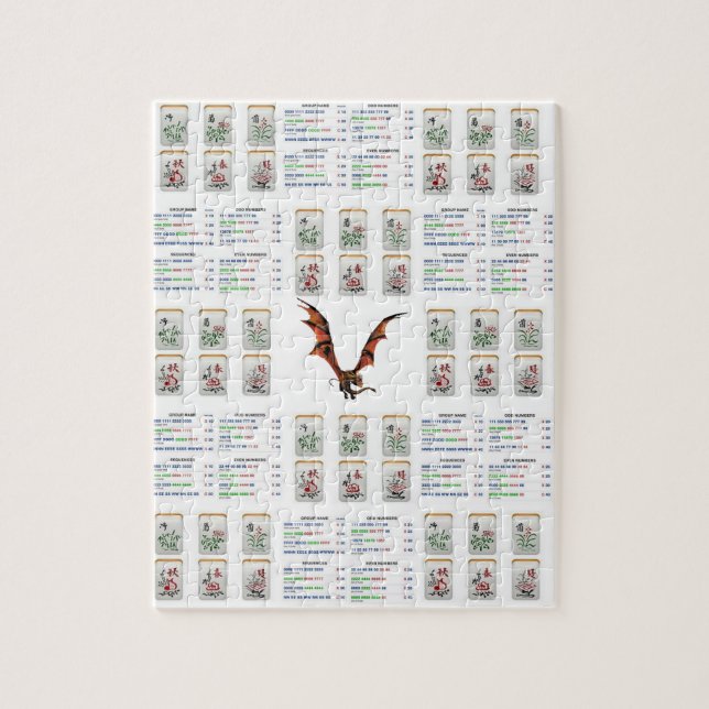 Puzzles Mahjong Dragon Pussel (Vertikal)