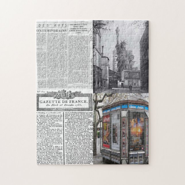 Puzzles Paris Frankrike News Pussel (Vertikal)