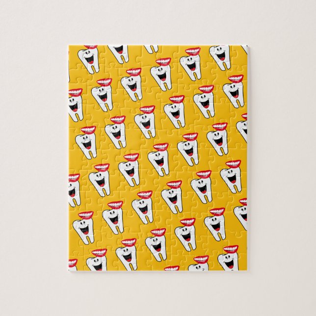 Puzzles Tooth Mouth Läppar Dentist Pussel (Vertikal)