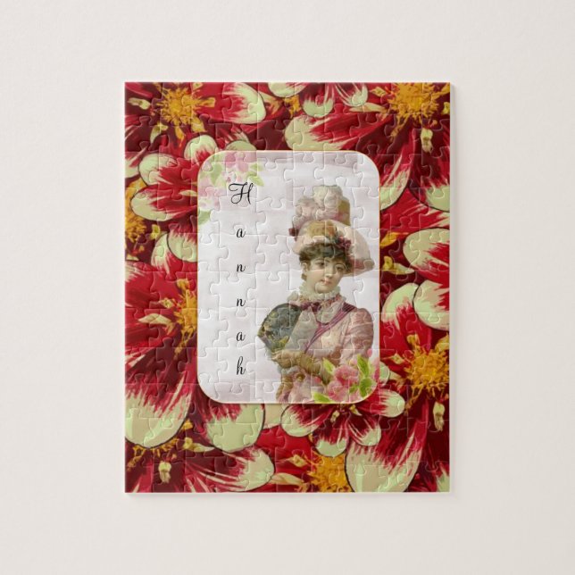 Puzzles Victorian Flowers Blommigt Pussel (Vertikal)