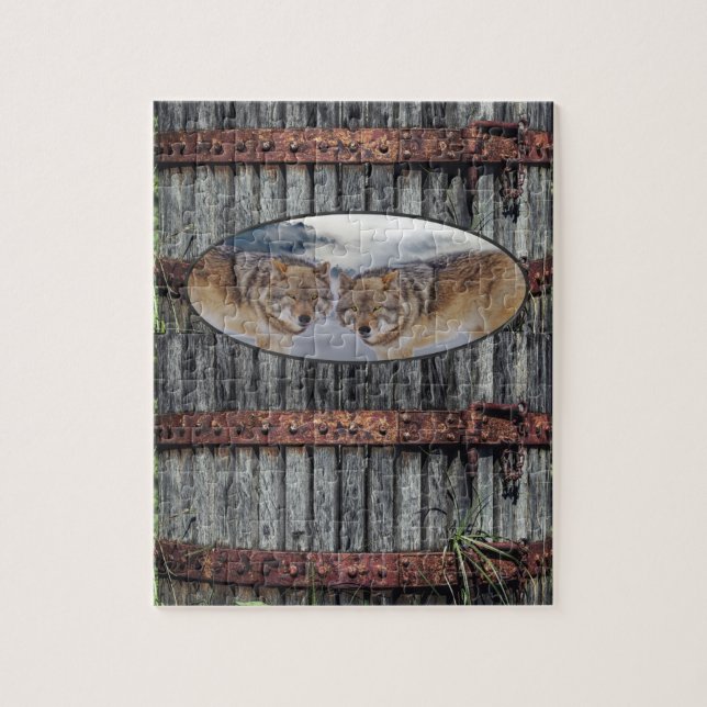 Puzzles Wood Vargars Pussel (Vertikal)