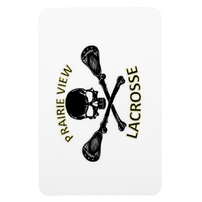 PVSkull och Sticks Magnet (Vertikal)