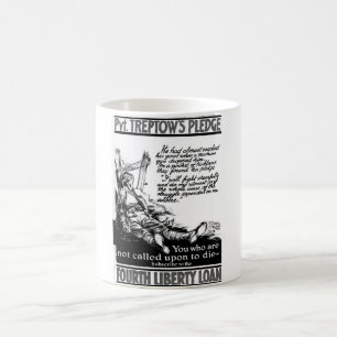 Pvt. Treptows löfte. "Ska jag fight_War avbildar Kaffemugg