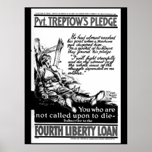 Pvt. Treptows löfte. "Ska jag fight_War avbildar Poster