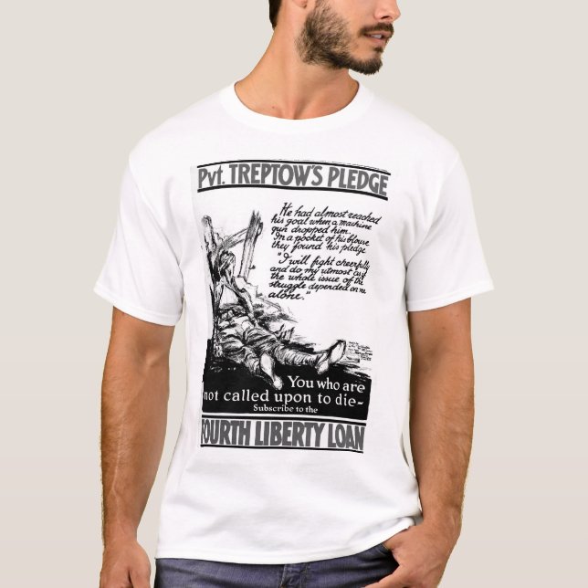 Pvt. Treptows löfte.  "Ska jag fight_War avbildar T Shirt (Framsida)