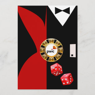 PwC Casino Royale Vegas Swank Middag Dans Inbjudningar