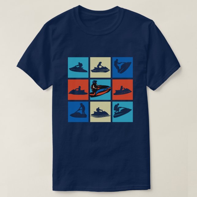PWC Pop Artish Watercraft Shapes T Shirt (Design framsida)