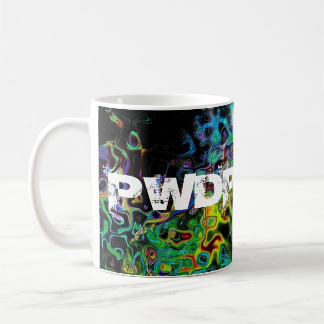PWDP-frihet virvlar runt muggen Kaffemugg (Vänster)