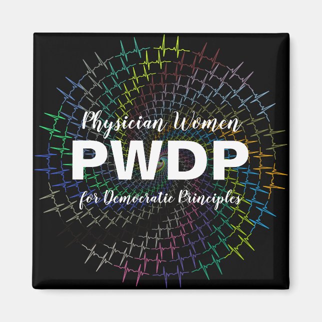 PWDP-virvel i ecu-kylmagnet Magnet (Framsidan)