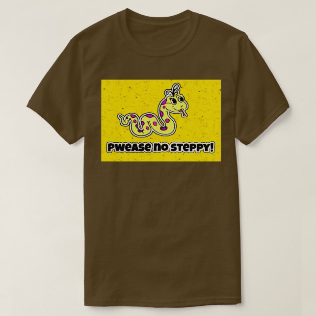 Pwease No Steppy Gadsden Flag Dont Tread on Me T Shirt (Design framsida)