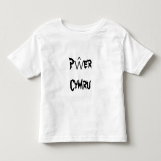 Pŵer Cymru som är walesisk driver i walesiskt Tee Shirt