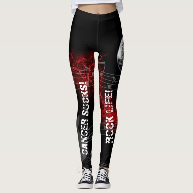 PWL-cancer suger damasker Leggings (Framsida)