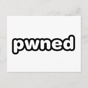 Pwned - spel som ägs av spel vykort