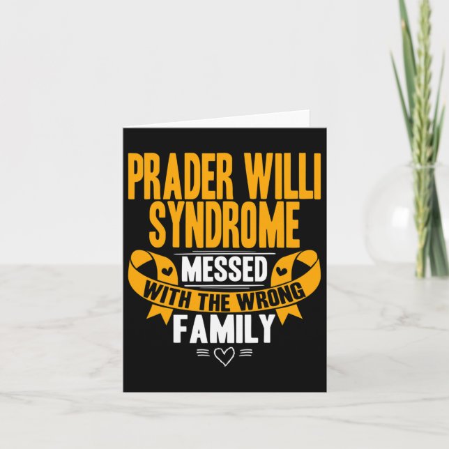 Pws medvetenhet - Prader Willi syndrom Kort (Framsida)