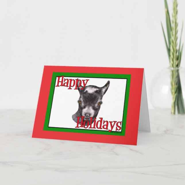 Pygmy Goat Helgdag jul Helgkort (Framsida)