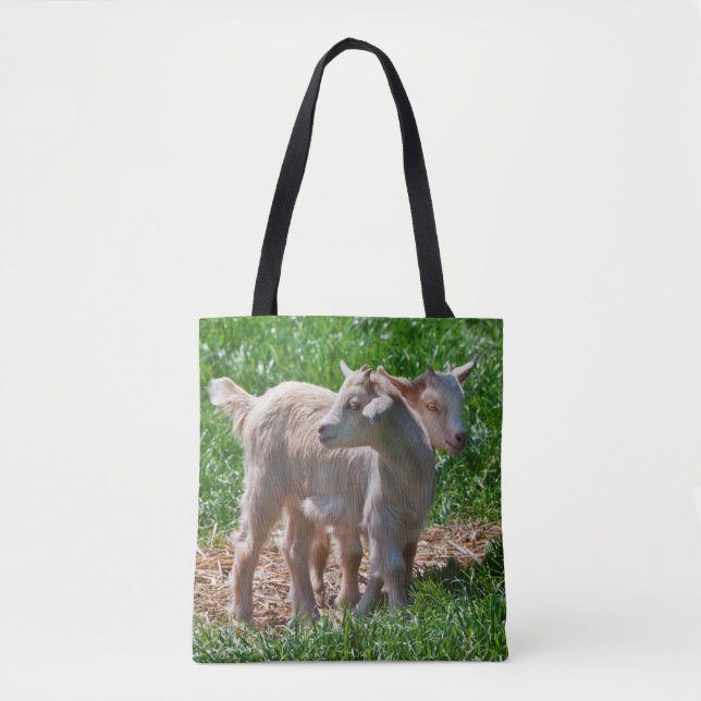 Pygmy Goat Kids All over Print Bag Bag Tygkasse (Framsida)