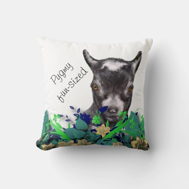 Pygmy Goat Painting Herd Namn Goat Pillow Kudde (Framsida)