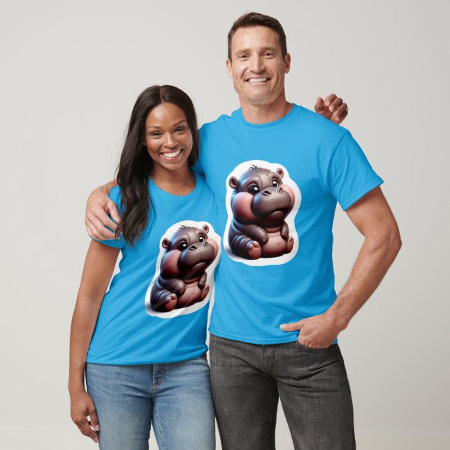 Pygmy Hippo 3 T Shirt (Unisex)