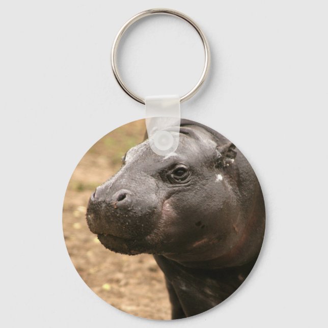 Pygmy Hippo-nyckelkedja Nyckelring (Framsida)