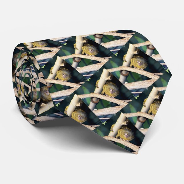 Pygmy Marmoset Tree hugger, Neck Tie Slips (Rullad)