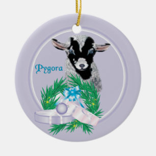 Pygora Goat Wandeans Helgdag Ornament