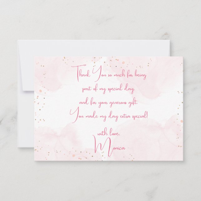 Pyjamaparty för barn födelsedagsfest tack kort (Framsida)