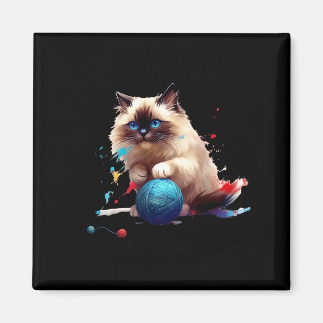 Pyjamas Ragdoll Katt Perfekt För Kattälskare! För  Magnet (Framsidan)