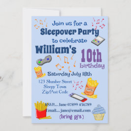 Pyjamasparty Inbjudningar