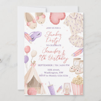 Pyjamasparty Inbjudningar