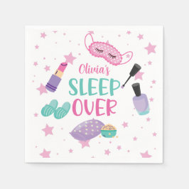 Pyjamasparty rosa lila tween pappersservett