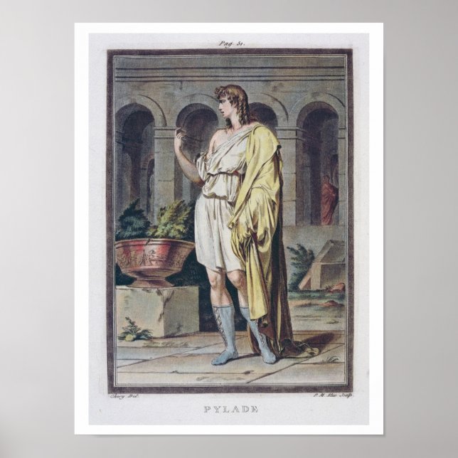 Pylades, "Andromache" av Jean Racine Poster (Framsidan)