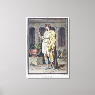 Pylades dräkt för "Andromache" vid Jean Racine, Canvastryck