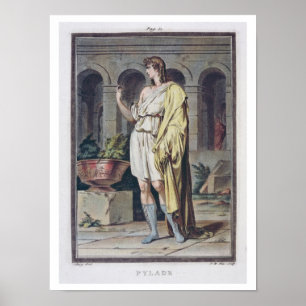 Pylades dräkt för "Andromache" vid Jean Racine, Poster