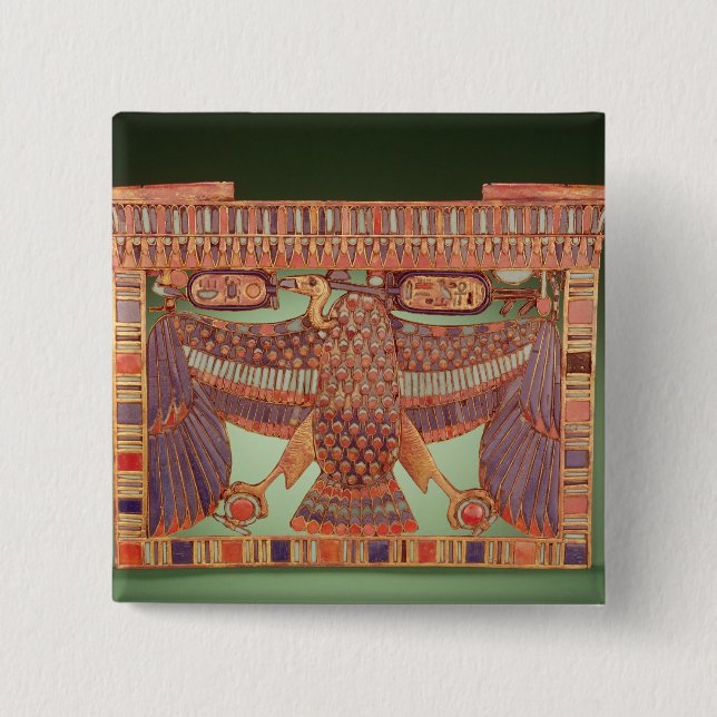 Pylonbröstfena som dekoreras med gammet knapp (Framsida)