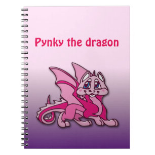 Pynky draken anteckningsbok med spiral