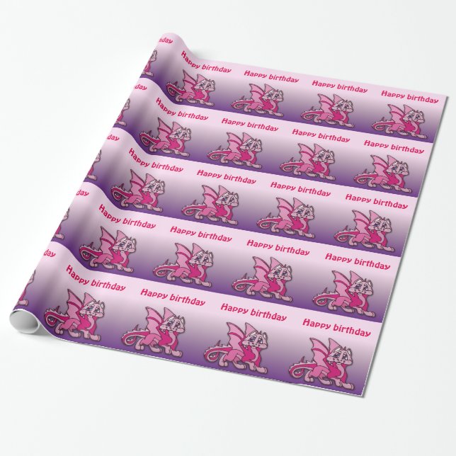 Pynky draken presentpapper (Utrullad)