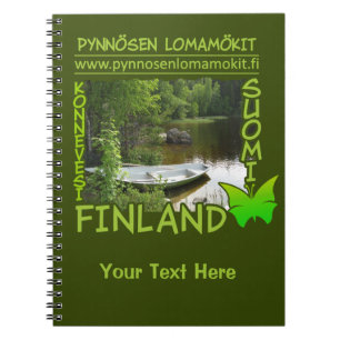 Pynnösen Lomamökit anpassningsbaranteckningsbok Anteckningsbok Med Spiral