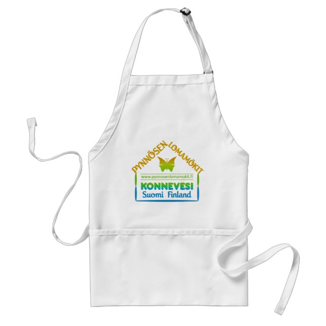 Pynnösen Lomamökit apron - stil Förkläde (Framsidan)