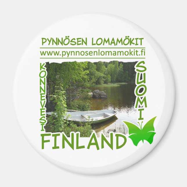 Pynnösen Lomamökit magnet (Framsidan)