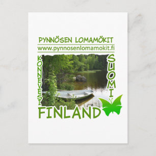Pynnösen Lomamökit-vykort - anpassa Vykort