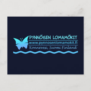 Pynnösen Lomamökit-vykort - anpassa Vykort